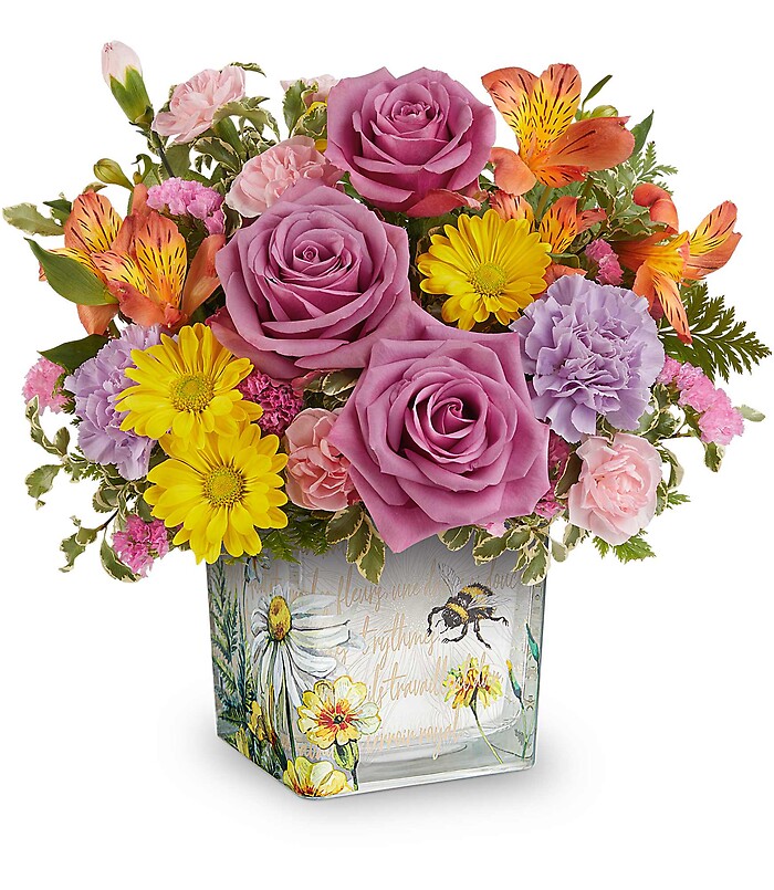 Floral Buzz Bouquet DX with Lavender Roses T25E300B