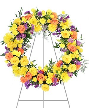 REASSURING MELODY Standing Wreath       FSN