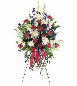 PATRIOTIC SPIRIT SPRAY Standing Easel Spray   TF215-3