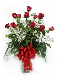 CLASSIC DOZEN RED ROSES  ARRANGED