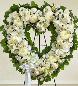 SERENE OPEN HEART WREATH