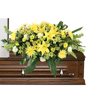 MOURNING SUNSHINE Casket Spray      FSN